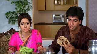 Sridevi न बनई जल रट और मरच वल सबज Akshay Kumar क मह जल गय जबरदसत कमड सन