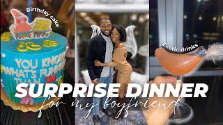 Weekly Vlog: THROWING MY BOYFRIEND A SURPRISE BIRTHDAY DINNER!
