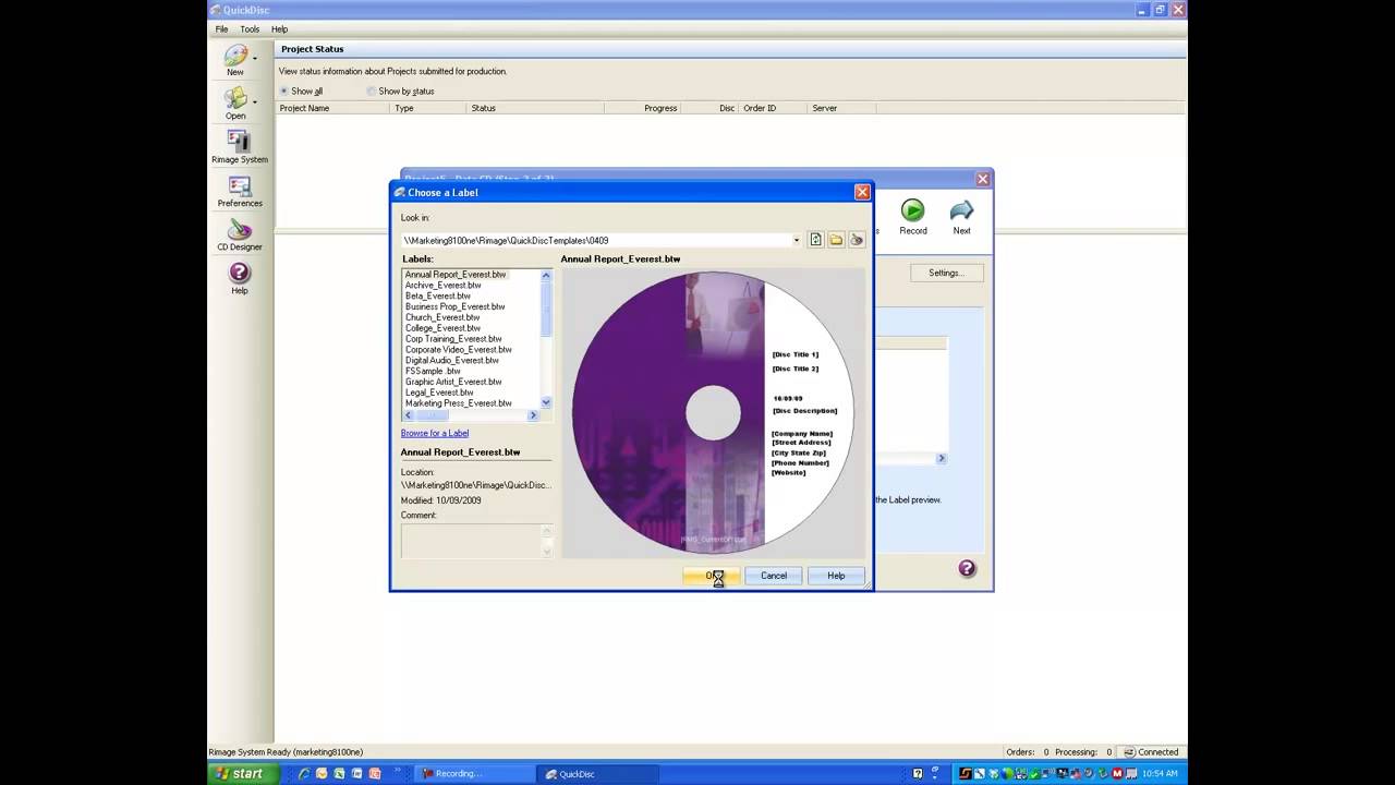 Making a CD Rimage YouTube
