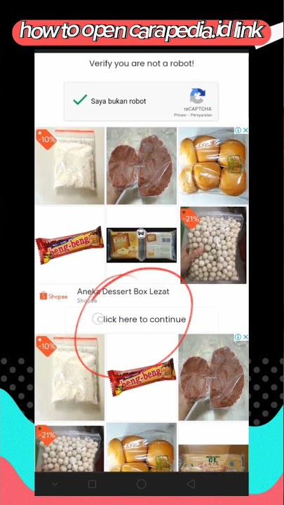 Cara melewati link carapedia.id [How to open carapedia.id link]