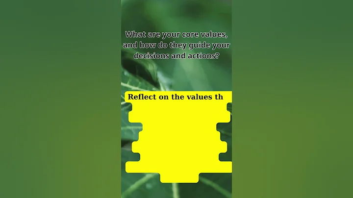 What are your core values, and how do they guide your decisions and actions?