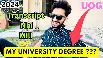 My University Degree Complete and Process for Transcript || UNIVERSITY OF GUJRAT (UOG)