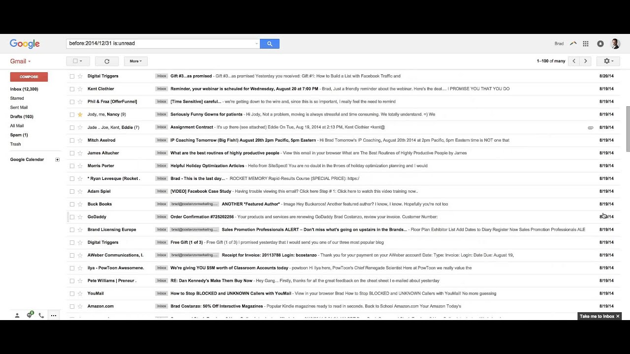 How To Delete All Old Unread Emails In Gmail Fast YouTube