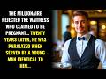 THE MILLIONAIRE WAS PARALYZED WHEN SERVED BY A YOUNG WAITER IDENTICAL TO HIM…