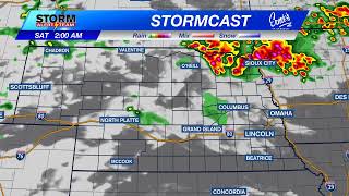 While not widespread, storm chances mainly in northeast Nebraska threaten potential severe weather -