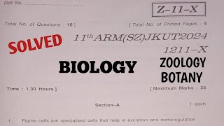 jkbose class 11th Biology paper 2024 | jkbose class 11th Biology paper 2024 solved X series screenshot 5