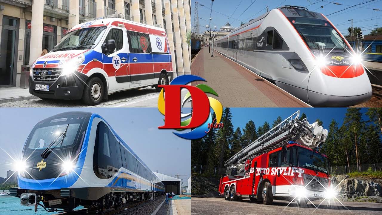 Учим машины и городской транспорт для детей. Викторина угадай машину или поезд по виду, звуку, цвету