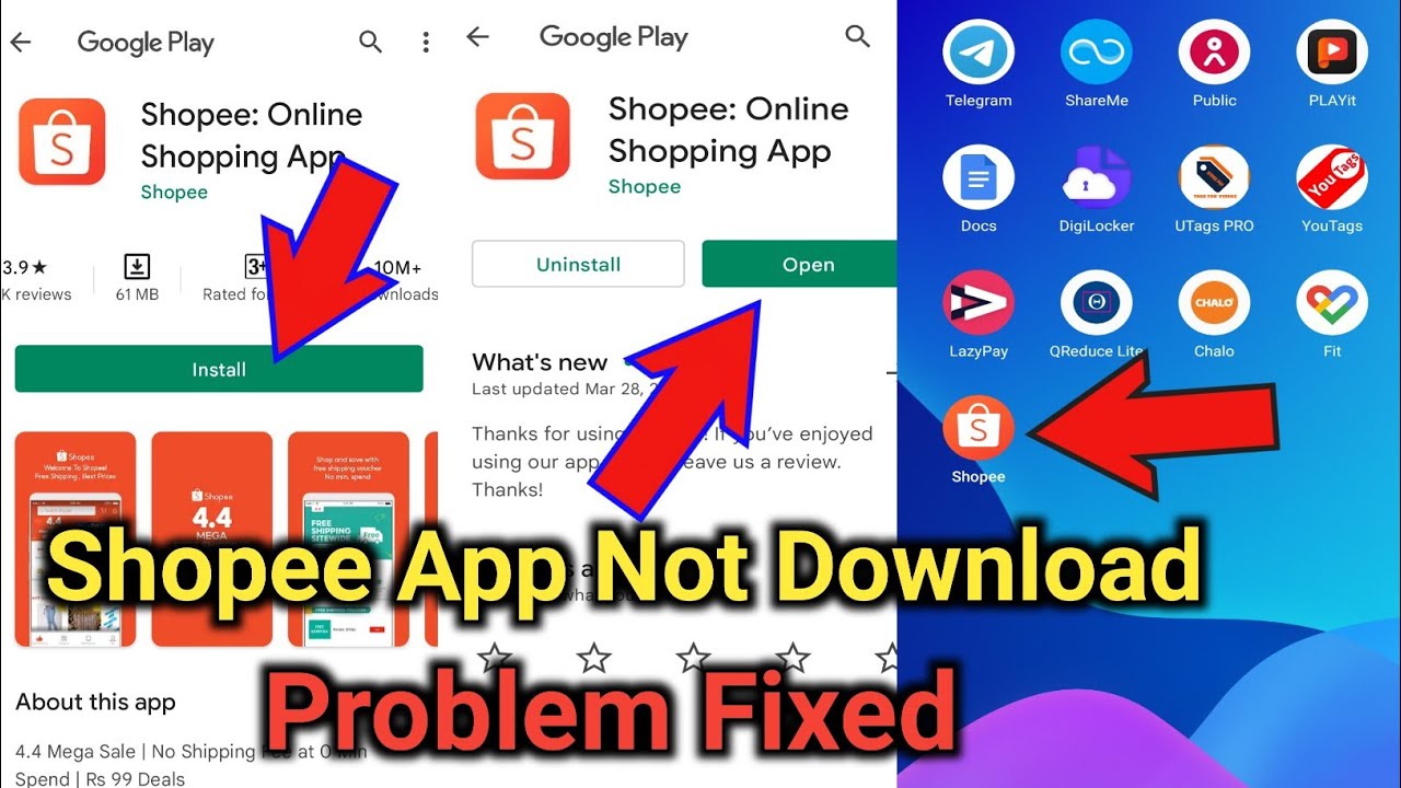 how to download Shopee app in India | Shopee App Downloading Problem ...