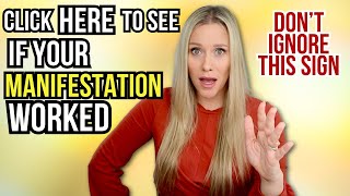 When you see this sign, your manifestation worked! | DON'T IGNORE THIS SIGN #lawofattraction