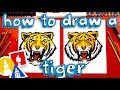 How To Draw A Realistic Tiger Head