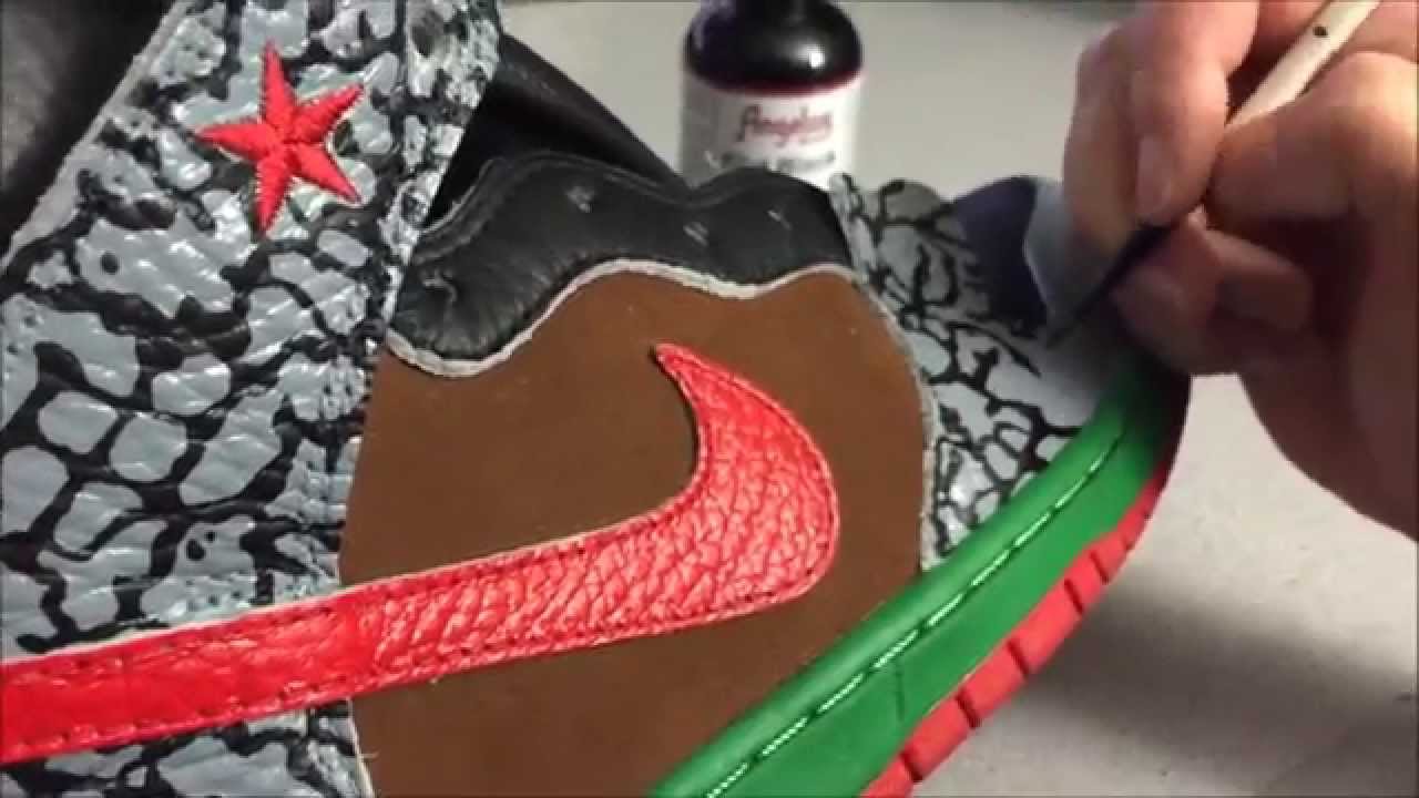 How to paint a midsole without it cracking! Secret ingredient