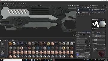 sci-fi weapon texturing in substance painter.