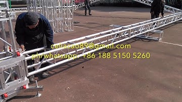 How to Install the Lighting Truss and Stages for Outdoor Event and Party