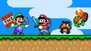 What If Mario could use Minecraft Items?