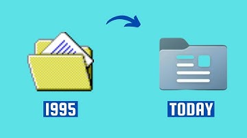 Windows My Documents Icon Evolution [HowToCodeSchool.com]