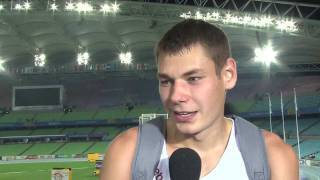 From the Daegu 2011 Mixed Zone: Pawel Wojciechowski POL