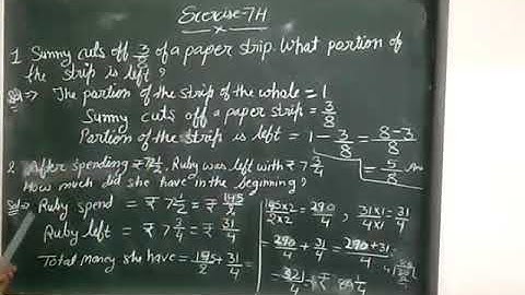 Exercise 7H/Maths class 5