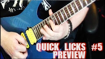 Quick Licks #5 - (Alternate Picking) Ascending Minor Scale Run
