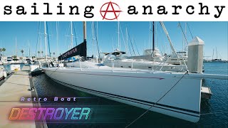 Sailboat Tour of a TP52 'Destroyer'  ep20 #retroboat  #sailinganarchy with Scot Tempesta