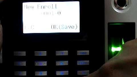 Fingerprint Attendance System S10 - Fingerprint Enrolling