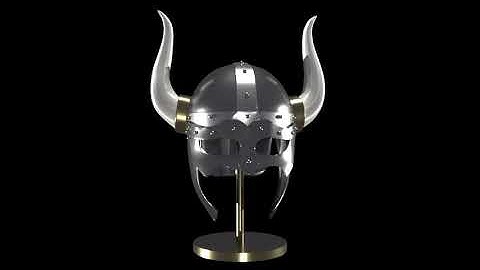 Autodesk Maya 3D Viking helmet