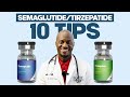 Semaglutidetirzepatide users 10 things you should be doing  dr g explains