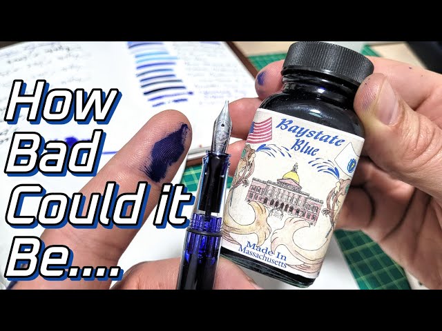 Are The Horror Stories True? Noodler's Baystate Blue Fountain Pen Ink class=