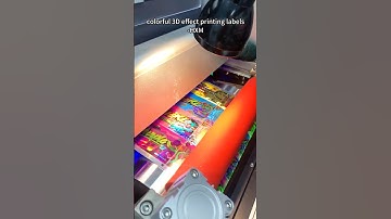 3D effect printing labels, custom product labels. #packagings #customprinting #labels