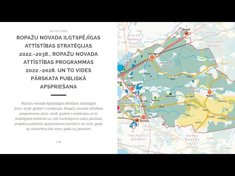 Ropažu novada ilgtspējīgas attīstības stratēģijas un attīstības programmas publiskā apspriešana