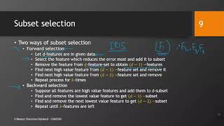 ML Ch6 DimensionalityReduction SubsetSelection