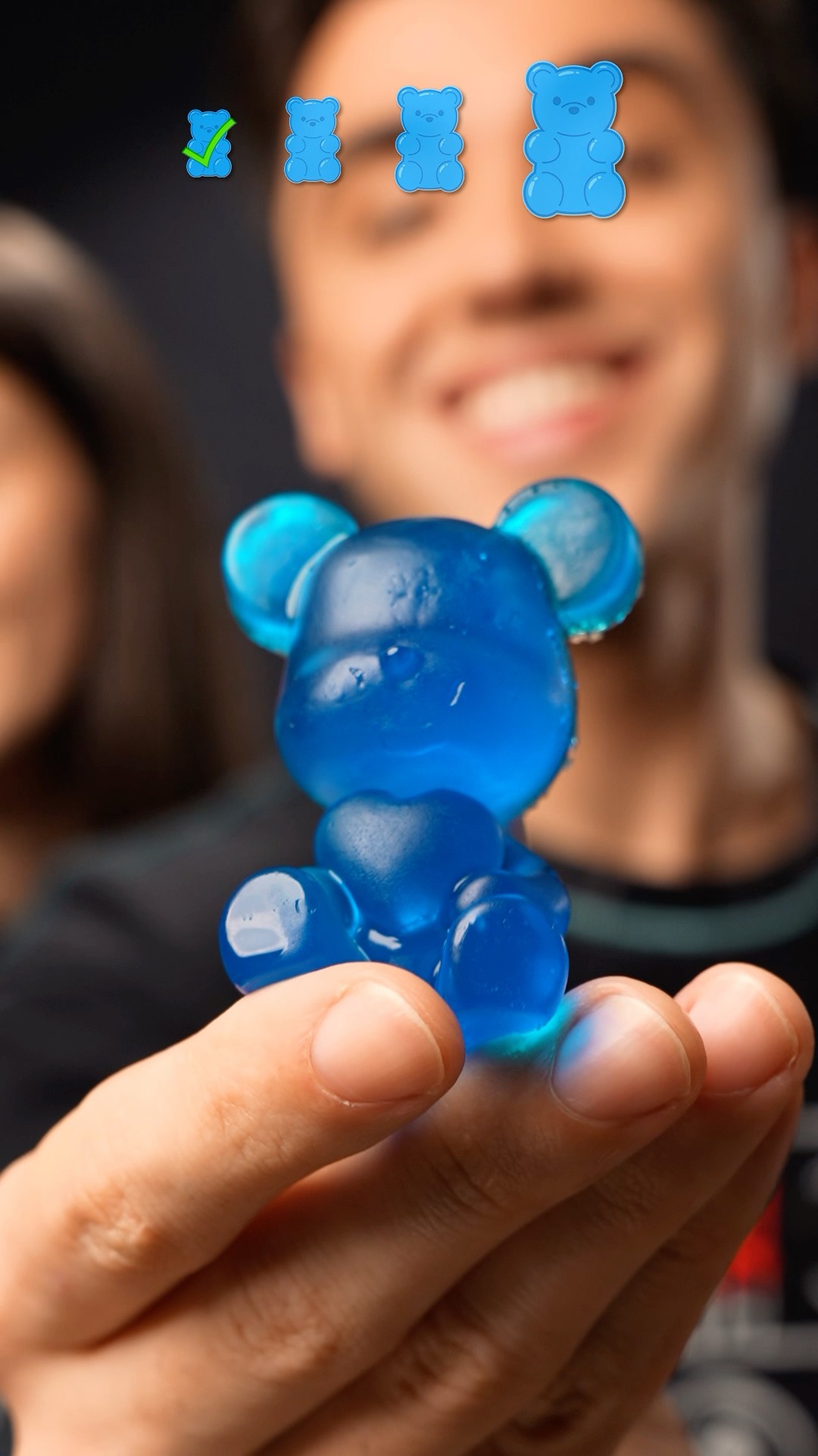 Small, Big, Giant Sour Gummy Bear Challenge Part 1