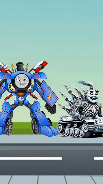 Thomas turns into a robot when threatened #thomasandfriends