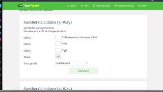 How To Use SURE ODDS CALCULATOR And Make Money(profit) from football Betting  Everyday screenshot 5