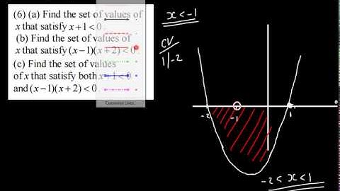 C1 - Inequalities 3 - Linear and Quadratic Inequalities   AS Maths   OCR Edexcel