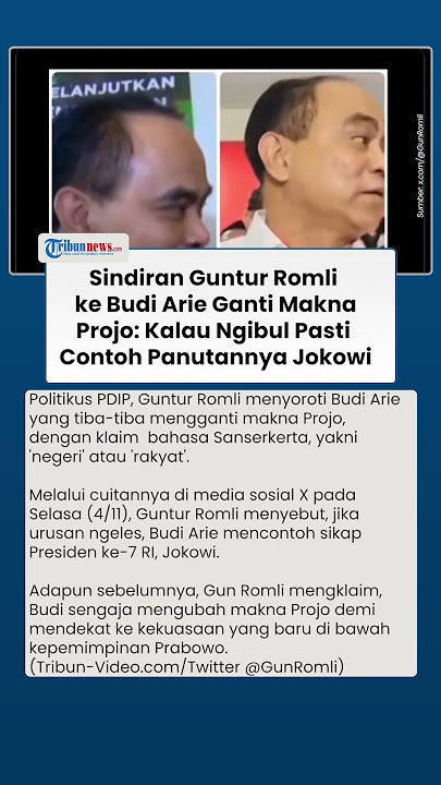Sindiran Menohok Guntur Romli ke Budi Arie soal Ganti Nama Projo: Kalau Ngibul Pasti Contoh Jokowi