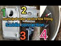 How to fitting municipal water service line#pvc saddle fitting &water tap connection lines..
