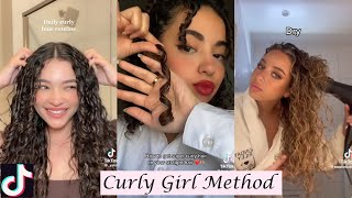 Best TikTok Curly Girl Method | Curly Hair Routines TIKTOK Compilation 2023 ✨