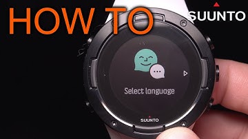 How to Change Suunto 5 Language