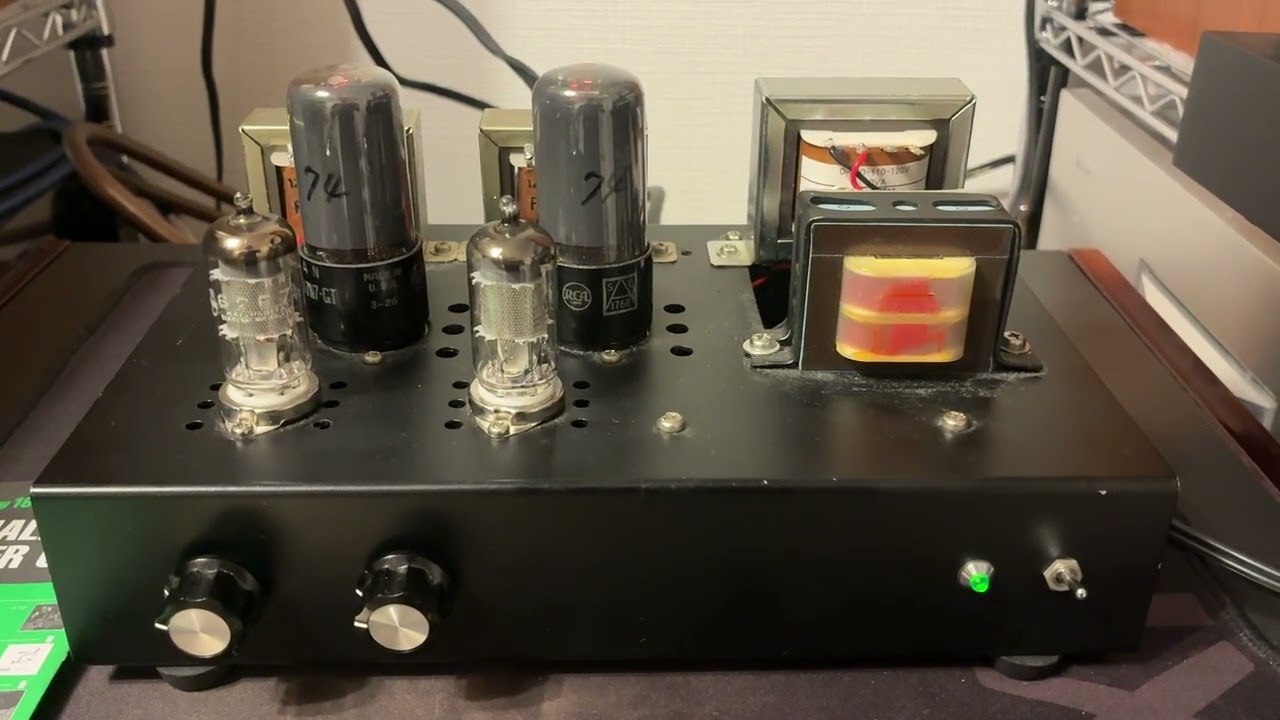 RCA117N シングルアンプ 自作 真空管アンプ オーディオ試聴動画 RCA117N シングルアンプ 自作 真空管アンプ