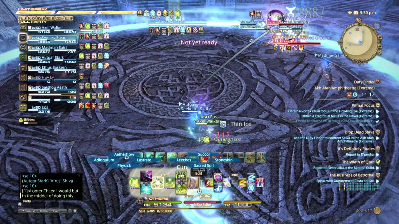 FINAL FANTASY XIV: Shiva Extreme healer POV
