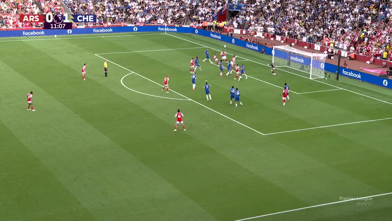 Arsenal vs Chelsea Tactical Camera