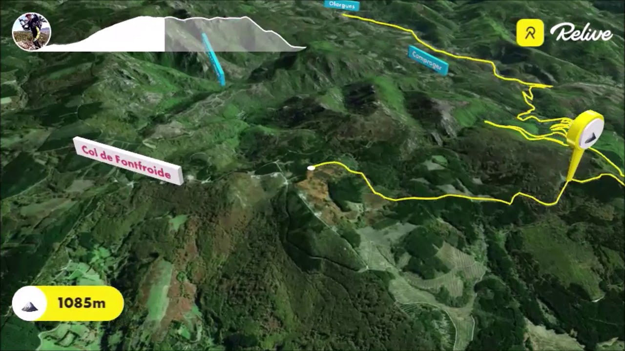 Olargues   Saint Martin du Froid relive