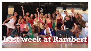 last week at Rambert School.