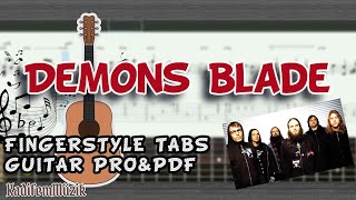 3 Inches of Blood-Demons Blade Easy Fingerstyle Guitar Tutorial Tabs