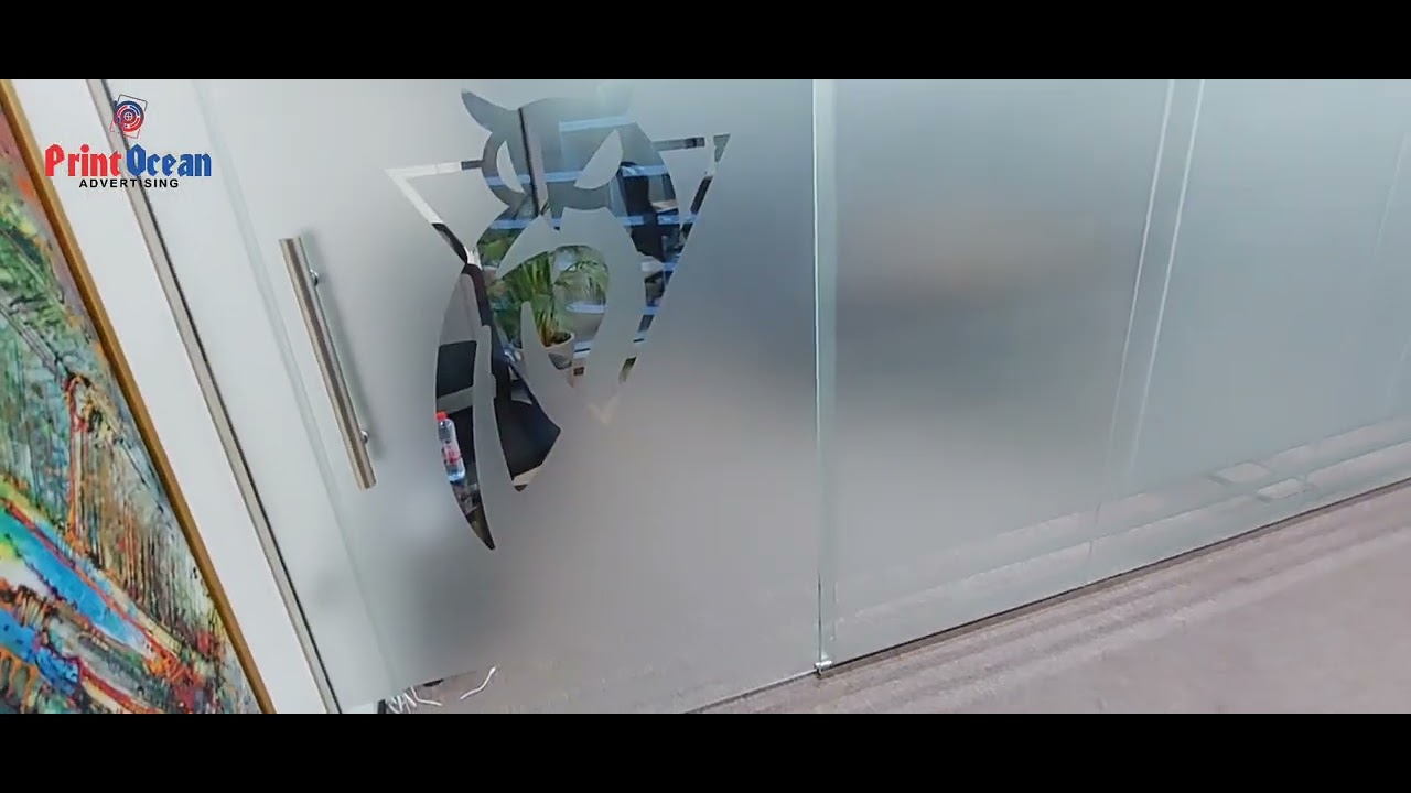 Frosted Sticker ft. Plotter Cutting Design 