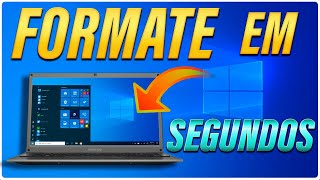 FORMATE seu PC em segundos! Não precisa de pendrive !