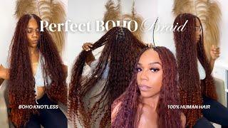 Small Boho Knotless - The Perfect summer and Spring Braid Style 2024
