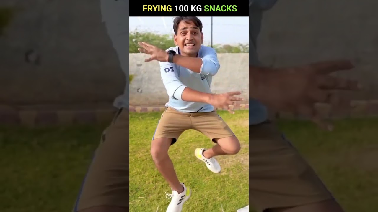 frying 100 kg snacks by mr india  hacker