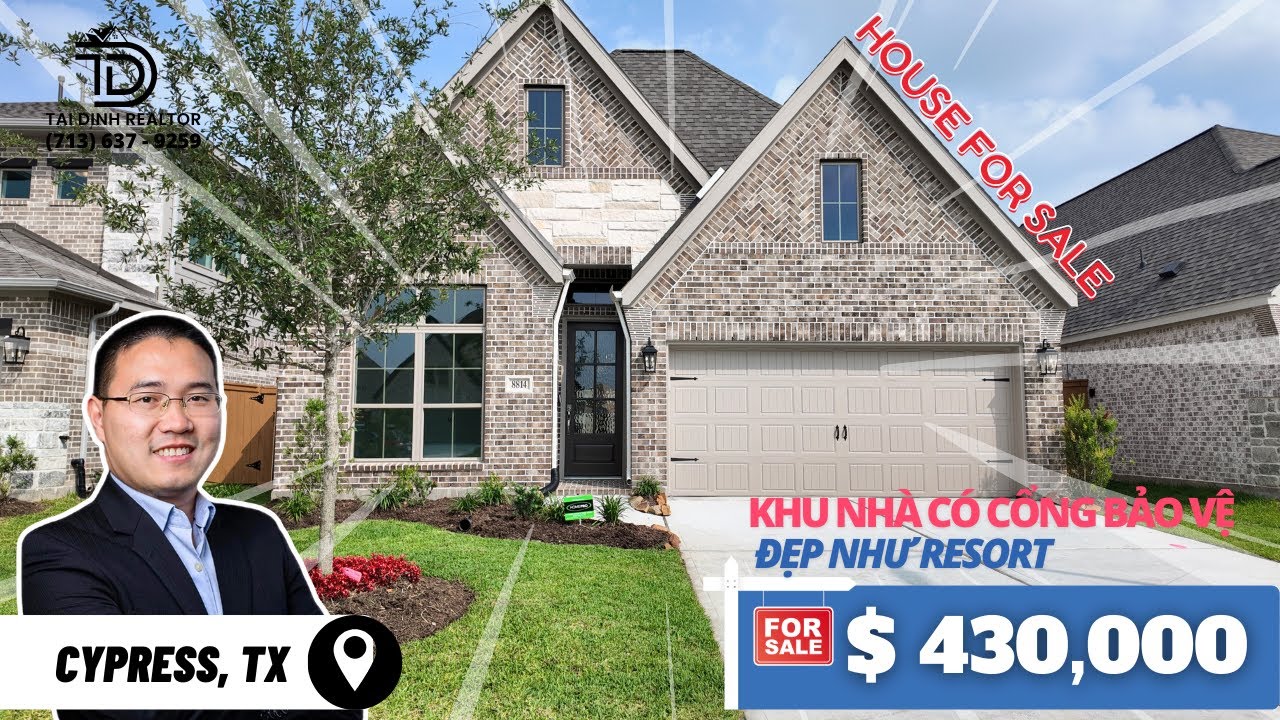 H041 - CYPRESS, TX - KHU NHÀ CÓ GATE AN NINH - ĐẸP NHƯ RESORT NGAY TRUNG TÂM CYPRESS, TX