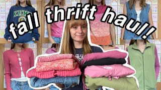 huge thrift try on haul! | back to school &amp; fall 🏫🍁